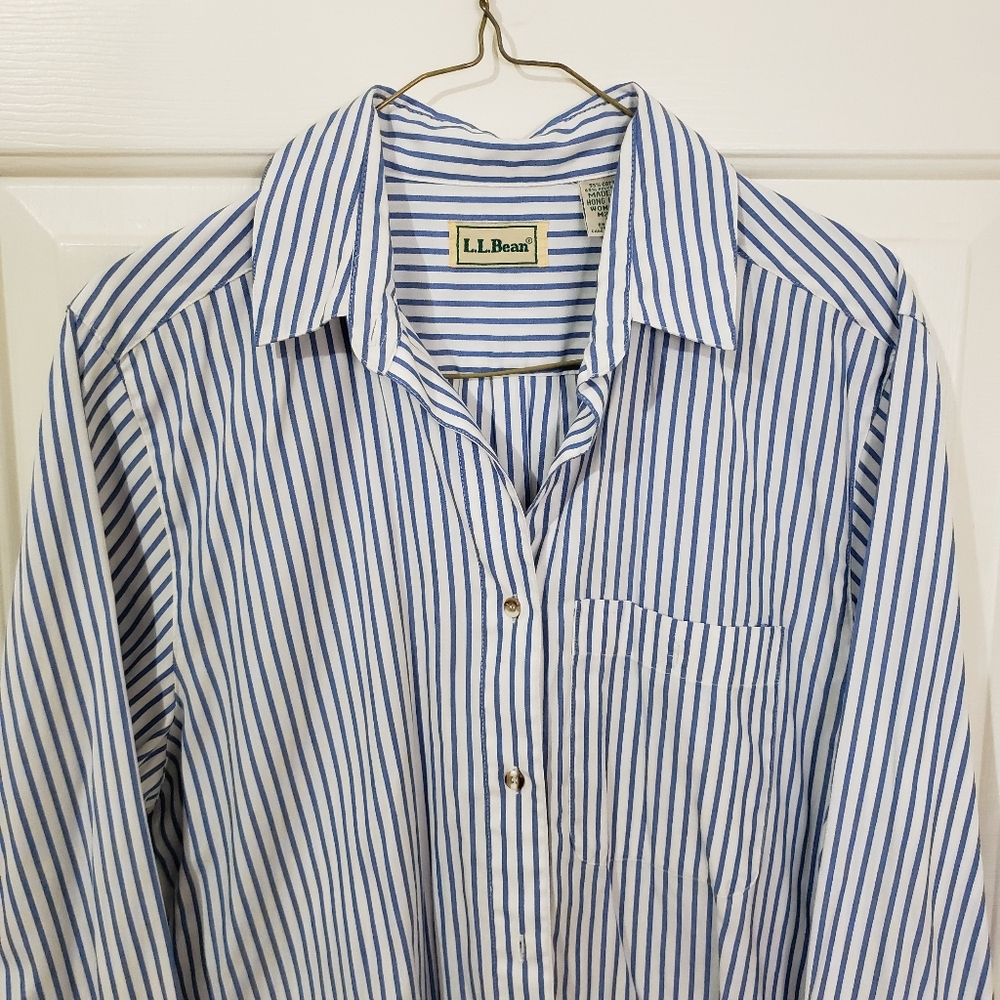 LL Bean Button Down Blouse 10